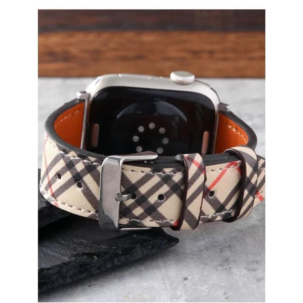 Leather Band Compatible with Apple Watch - Picture 3 of 5